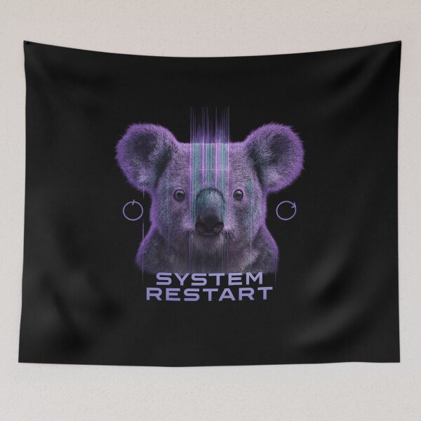 Item preview, System Restart - Glitched Koala Cyber Portrait designed and sold by MKreative Studio.