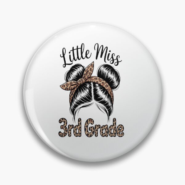 Item preview, Hello 3rd Grade Messy Hair Bun Girl Leopard Back To School designed and sold by Moxizz.