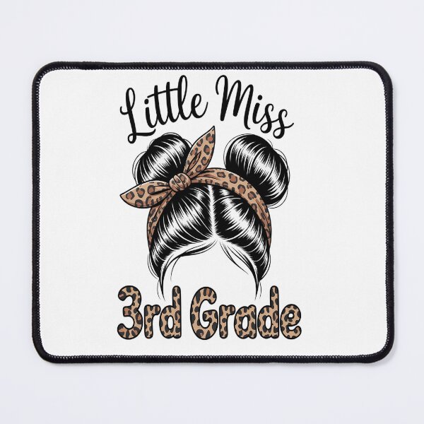 Item preview, Hello 3rd Grade Messy Hair Bun Girl Leopard Back To School designed and sold by Moxizz.
