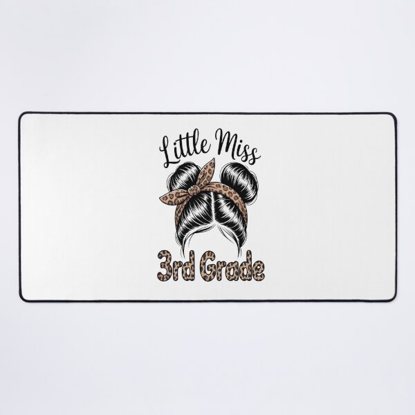 Item preview, Hello 3rd Grade Messy Hair Bun Girl Leopard Back To School designed and sold by Moxizz.
