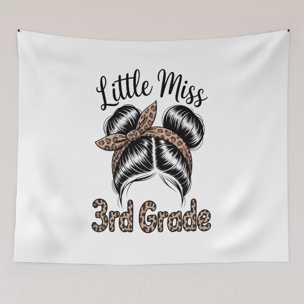 Item preview, Hello 3rd Grade Messy Hair Bun Girl Leopard Back To School designed and sold by Moxizz.