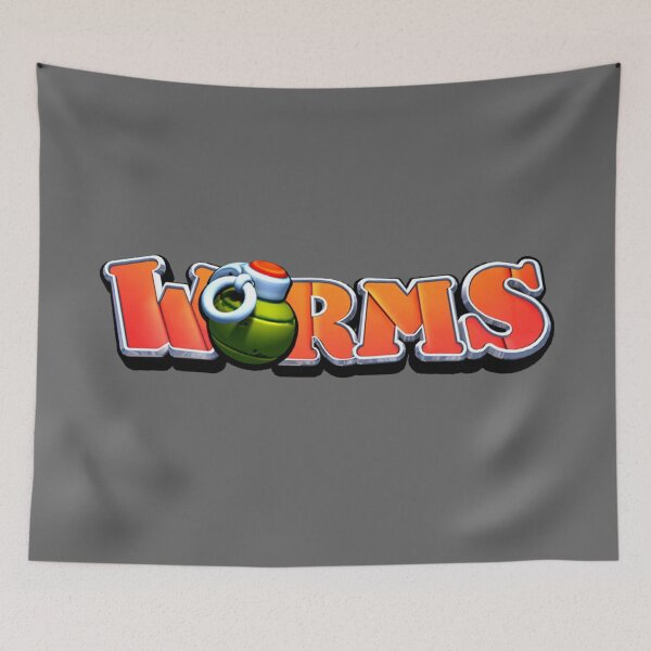 Item preview, worms game gaming nerd geek typography designed and sold by untagged-shop.
