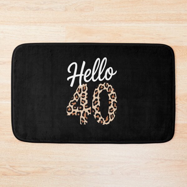 Item preview, Hello 40 Years Leopard Print 40th Birthday Party Woman designed and sold by Moxizz.