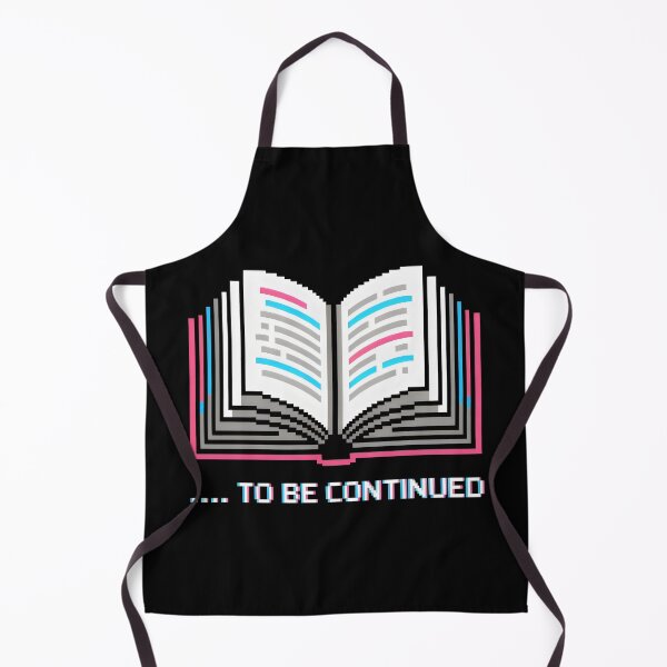 Item preview, To Be Continued Pixel Book Design with Glitch Text and Retro Digital Aesthetic designed and sold by SplashTastic.