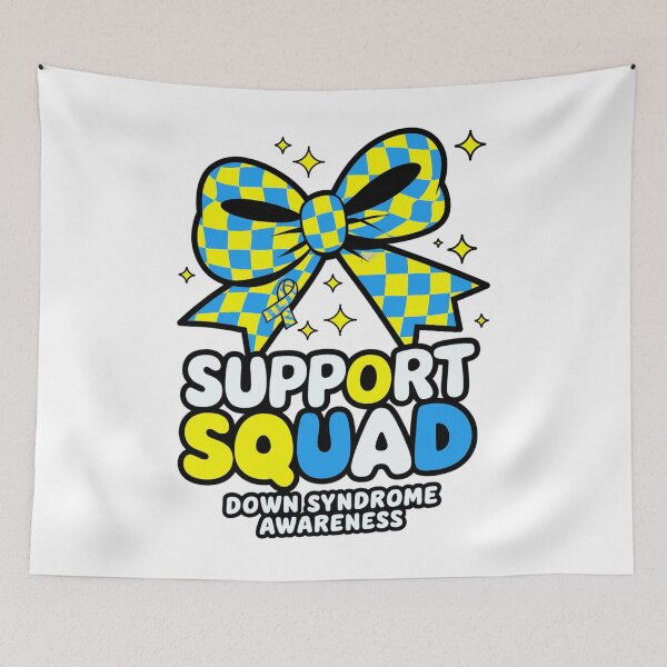 Item preview, Down Syndrome Awareness Women Girls Support Squad Bow Ribbon designed and sold by milanforbes.