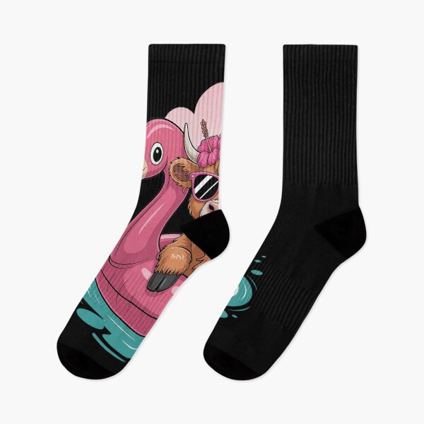 Item preview, Highland Cow Flamingo Floatie Christmas In July Summer designed and sold by Moxizz.