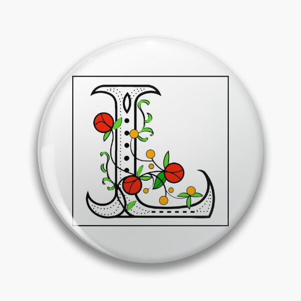 Item preview, L Initial Letter Topography designed and sold by ViaARTfactory.