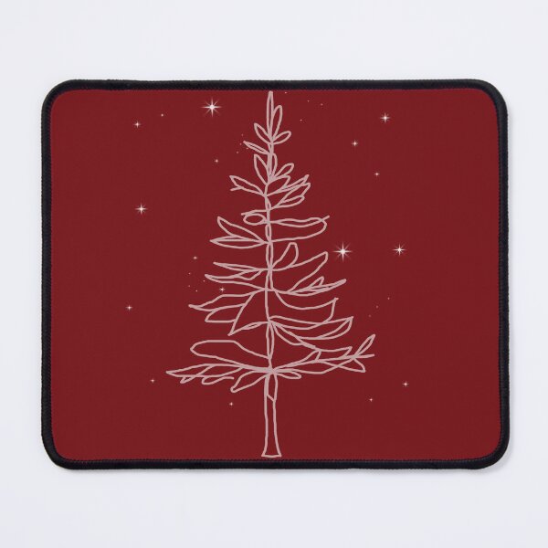 Item preview, Deep Red Minimalist White Tree Stars designed and sold by ElinHallengren.