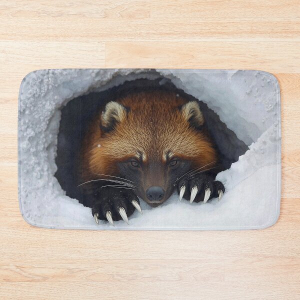 Item preview, Raccoon Peeking from Snowy Den designed and sold by Modern-Tropical.