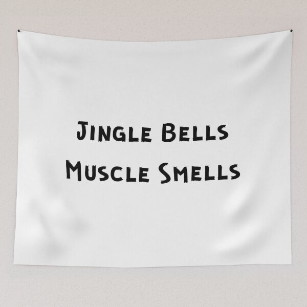 Item preview, Jingle Bells Muscle Smells Funny Gym Christmas Quote designed and sold by TorqueThread.