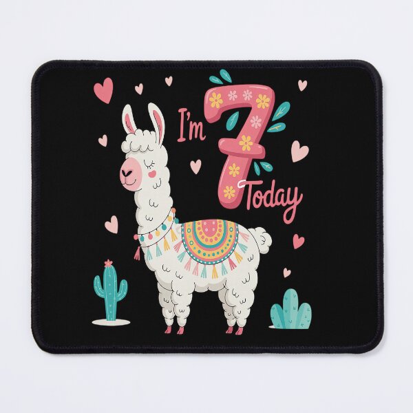 Item preview, Kids I Am 7 Years Old 7th Birthday Girl Alpaca designed and sold by Moxizz.