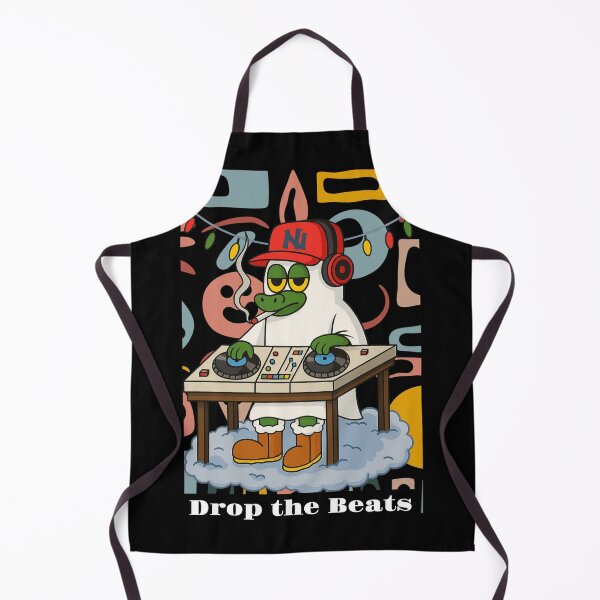 Item preview, Drop the Beats – Cool DJ Dragon Illustration | Hip Hop Street Art designed and sold by Bella Kiwi Art.