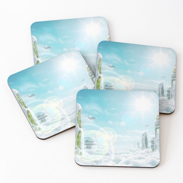 Item preview, Frutiger Aero Futuristic Eco City Utopia designed and sold by AeroNomad.