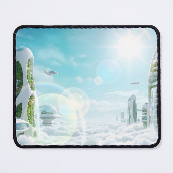 Item preview, Frutiger Aero Futuristic Eco City Utopia designed and sold by AeroNomad.