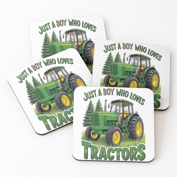 Item preview, Just A Boy Who Loves Tractors Green Farm Tractor Trucks designed and sold by Moxizz.