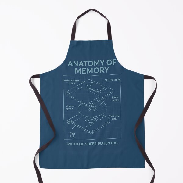Item preview, Anatomy of a Memory – 3.5" Floppy Disk Blueprint Print designed and sold by Grand Illusions.