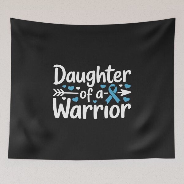 Item preview, Daughter Of A Warrior Prostate Cancer Blue Ribbon Awareness designed and sold by JessicaWalshdf.