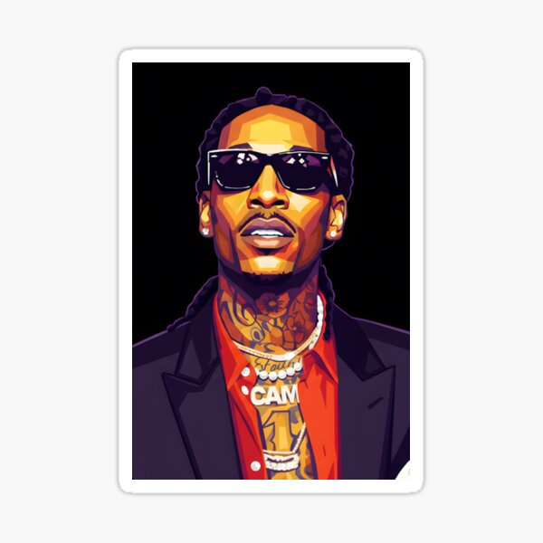 Wiz khalifa pop art Sticker