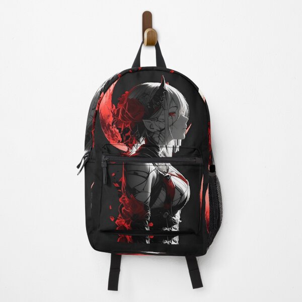 Item preview, Crimson Crescent Demoness – Dark Fantasy Portrait Art designed and sold by Dyan4.