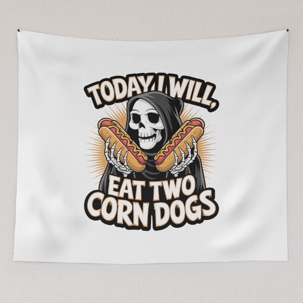 Item preview, Today I Will Eat Two Corn Dogs  designed and sold by milanforbes.