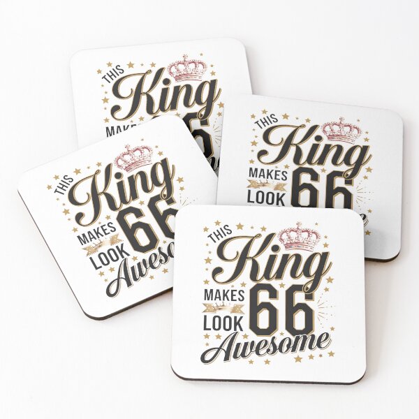 Item preview, This King Makes 66 Years Old Look Awesome Happy My Birthday designed and sold by TiredPack.