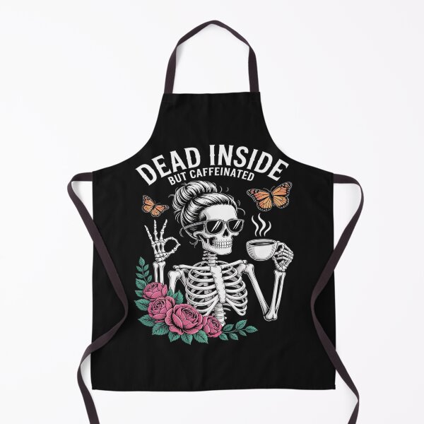 Item preview, Dead Inside But Caffeinated Skeleton Flower designed and sold by JessicaWalshdf.