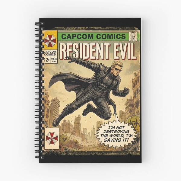 Item preview, Resident Evil Albert Wesker Classic Comic Retro Gaming Art  designed and sold by Back2Collage.