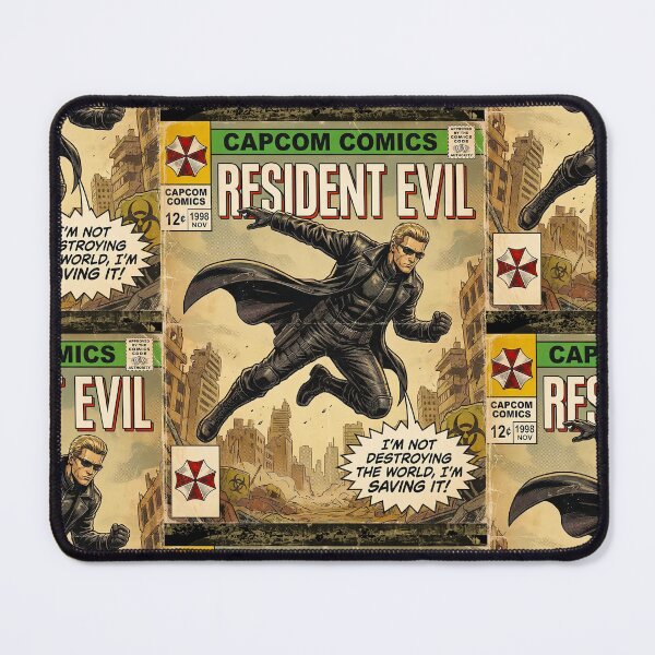 Item preview, Resident Evil Albert Wesker Classic Comic Retro Gaming Art  designed and sold by Back2Collage.