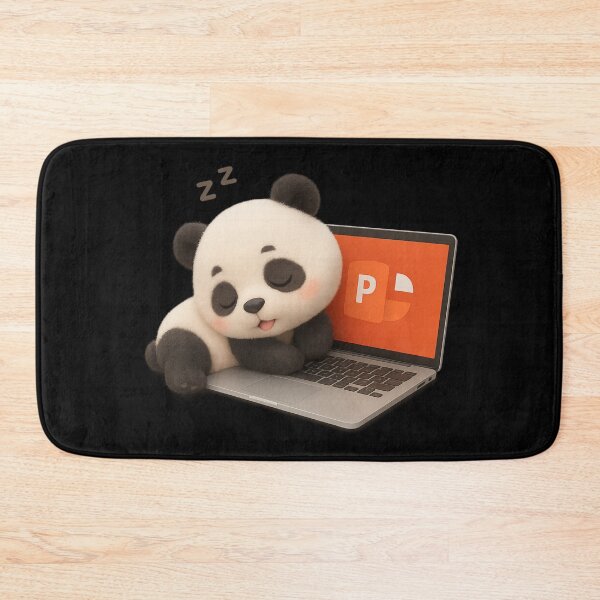 Item preview, Cute Office Panda Snoozing on Laptop | Kawaii Funny Office Humor Gift Art designed and sold by Moons Studio.
