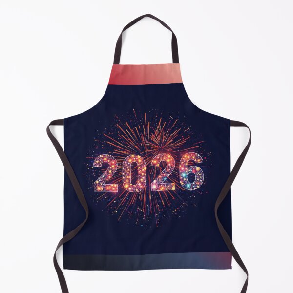 Item preview, 2026 typography with fireworks designed and sold by tsintsinshop.