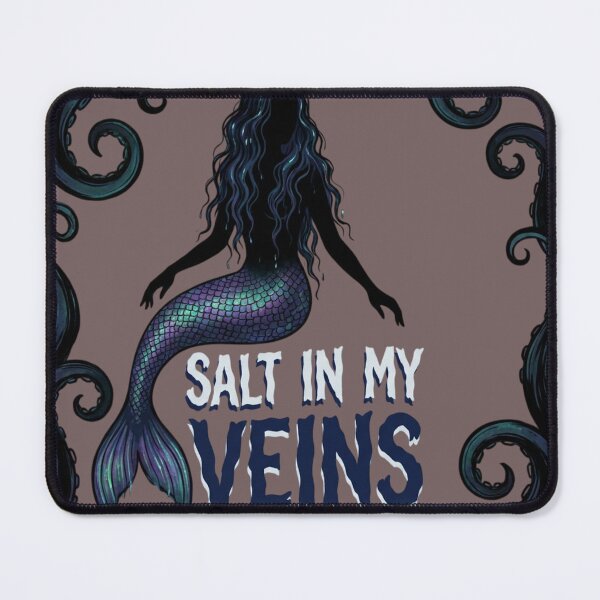 Item preview, Salt In My Veins – Dark Mermaid Ocean Aesthetic Art designed and sold by Afridi Art House.
