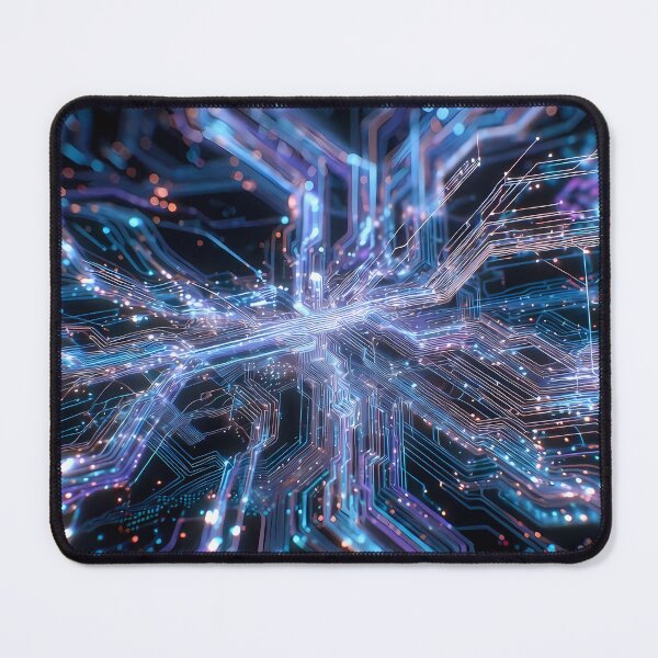 Item preview, Scifi Theme Bluish Purple Texture of Asymmetrical Glowing Biological Neuron Synapses (image size 7840x11680) designed and sold by Digital-Davinci.