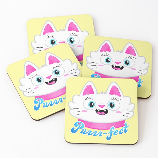Item preview, Purrr-fect - Adorable Fluffy White Cat designed and sold by monkeysoup.