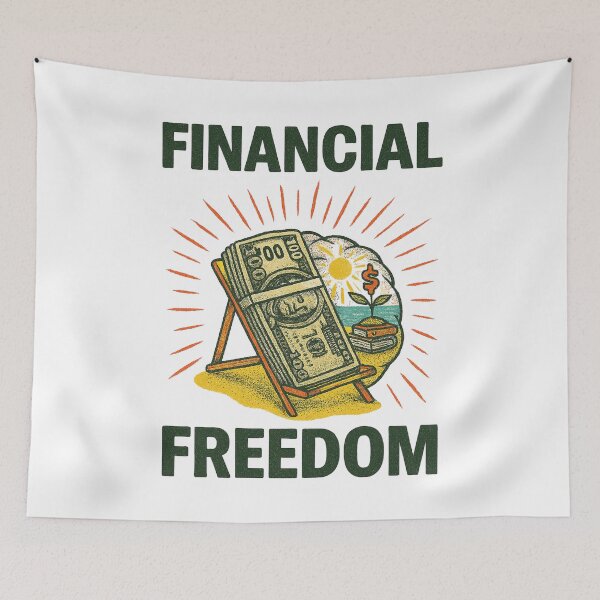 Item preview, Financial Freedom Beach Chair for Wealth Builders designed and sold by Compound Money.