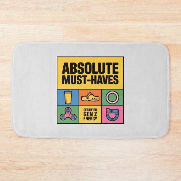 Item preview, Absolute Must-Haves Gen Z Grid Design with Trendy Items and Certified Energy Panel designed and sold by SplashTastic.
