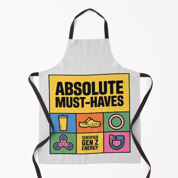 Item preview, Absolute Must-Haves Gen Z Grid Design with Trendy Items and Certified Energy Panel designed and sold by SplashTastic.