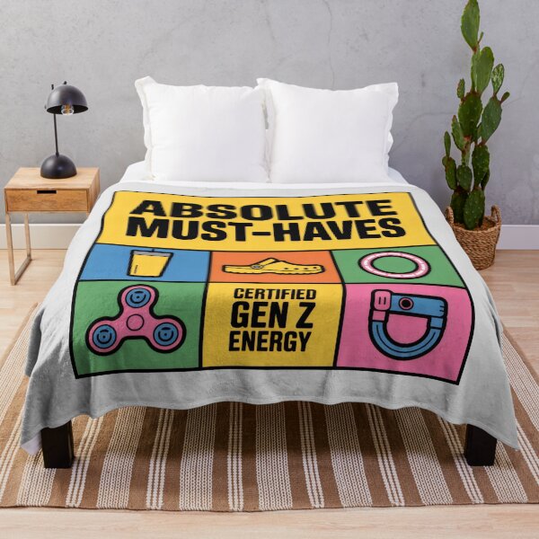 Item preview, Absolute Must-Haves Gen Z Grid Design with Trendy Items and Certified Energy Panel designed and sold by SplashTastic.