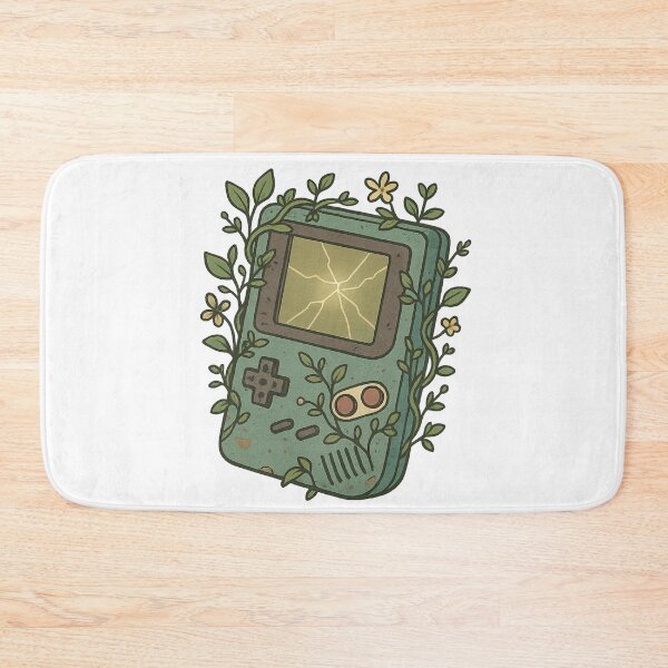 Item preview, Retro Handheld Console Botanical Gamer Art designed and sold by AmyDrip.