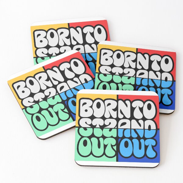 Item preview, Title: Born To Stand Out Retro Typography Design designed and sold by Jirada.