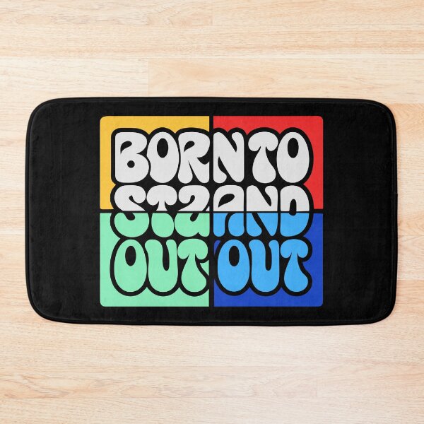 Item preview, Title: Born To Stand Out Retro Typography Design designed and sold by Jirada.