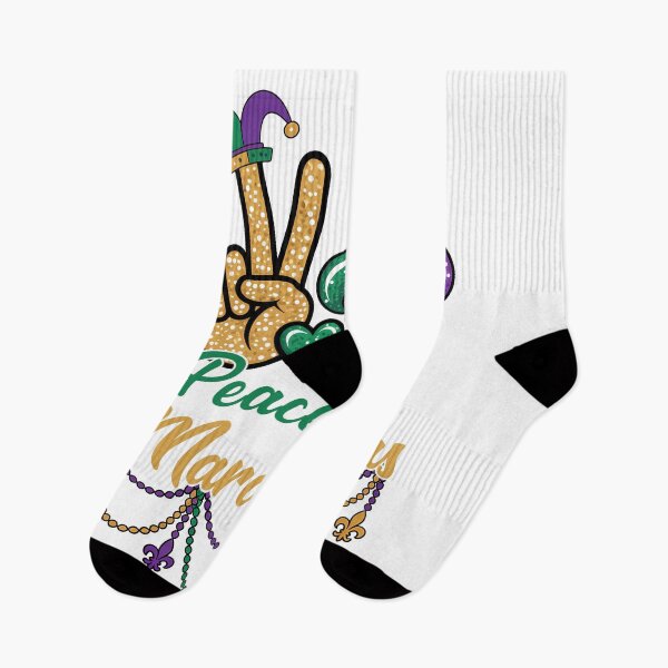 Item preview, Mardi Gras Peace Sign Design New Orleans Carnival Vibes designed and sold by BernoNickel.