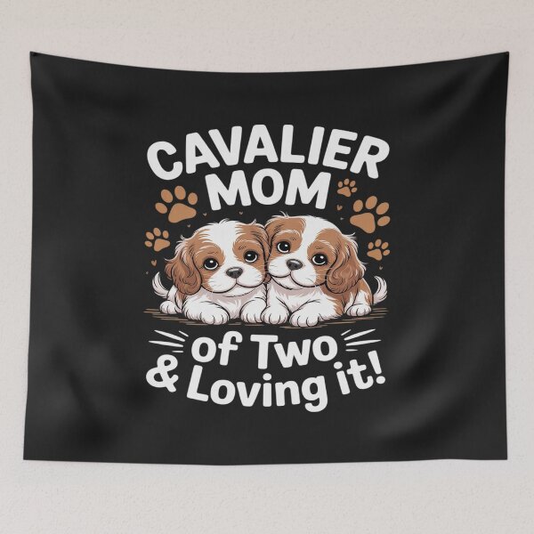 Item preview, Dogs Cavalier King Charles Spaniel Cavalier Mom Of Two designed and sold by JessicaWalshdf.