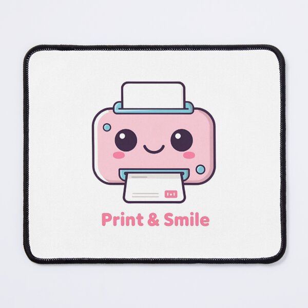 Item preview, Print & Smile – Cute Kawaii Printer Buddy designed and sold by Smile-AlNo.