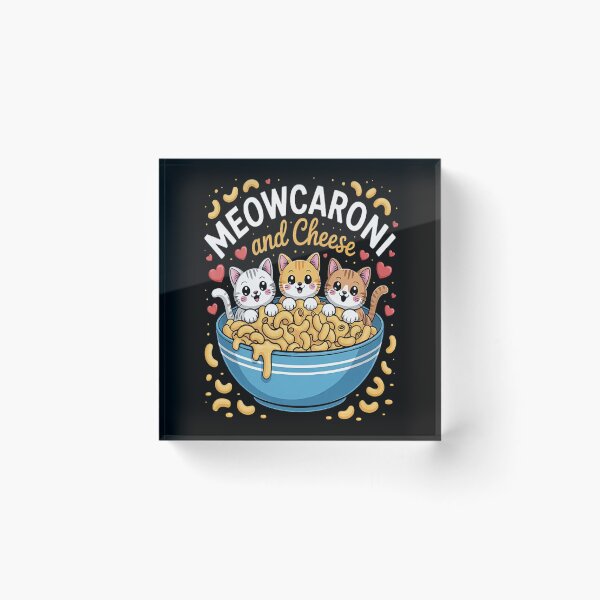 Item preview, Meowcaroni and Cheese Cute Mac N' Cheese Cat Lover designed and sold by gandebro.