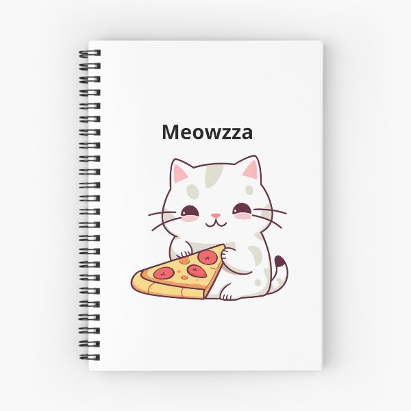 Item preview, Meowzza – Funny Cat Pizza Kawaii Design designed and sold by LuxoraShop98.
