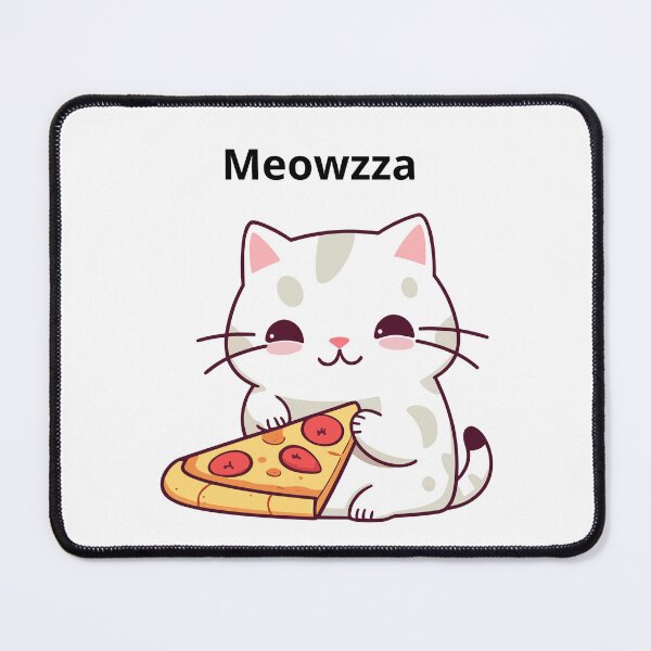 Item preview, Meowzza – Funny Cat Pizza Kawaii Design designed and sold by LuxoraShop98.