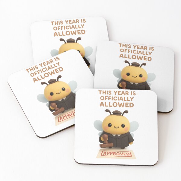Item preview, Cute Bee Lawyer - This Year Is Officially Allowed "Approved" | Celebrating New Year designed and sold by Moons Studio.