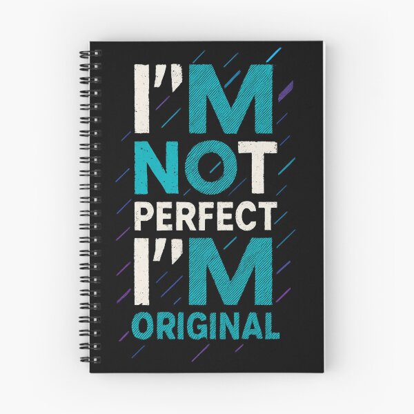 Item preview, I’m Not Perfect, I’m Original – Bold Self-Love Typography designed and sold by Hilal-Studio.