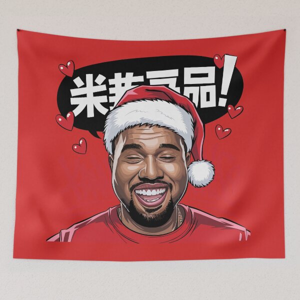 Item preview, Ye-nta Claus Kanye West Anime Style Christmas Cartoon with Japanese Text designed and sold by sudhareditz.