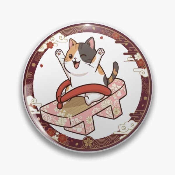 Item preview, Geta Cat – Lucky Calico Ride | Cute Japanese Kawaii Cat Illustration designed and sold by HNstory.
